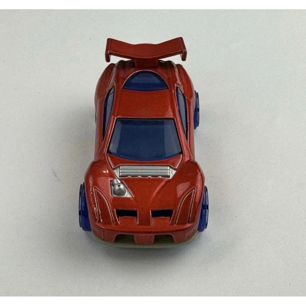 Hot Wheels Nitrium 2005 McDonalds Happy Meal Metallic Red Blue Wheels Toy Car